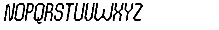 Dg Zakorn Condensed Slanted Font UPPERCASE