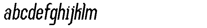 Dg Zakorn Condensed Slanted FONT