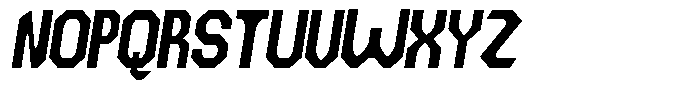 Dg Zakorn Extra Bold Condensed Slanted Font UPPERCASE