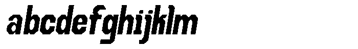 Dg Zakorn Extra Bold Condensed Slanted FONT