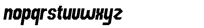 Dg Zakorn Extra Bold Condensed Slanted Font LOWERCASE