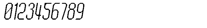 Dg Zakorn Extra Light Condensed Slanted Font OTHER CHARS