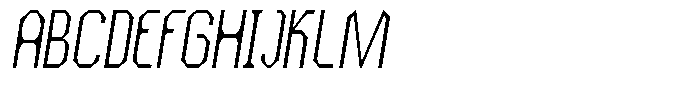 Dg Zakorn Extra Light Condensed Slanted Font UPPERCASE