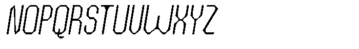 Dg Zakorn Extra Light Condensed Slanted Font UPPERCASE