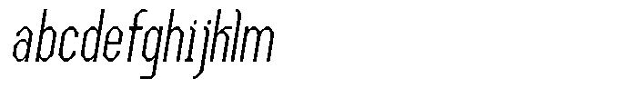 Dg Zakorn Extra Light Condensed Slanted FONT