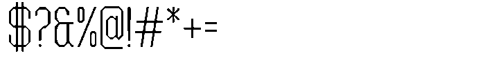Dg Zakorn Extra Light Condensed Font OTHER CHARS