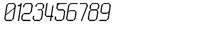 Dg Zakorn Extra Light Slanted Font OTHER CHARS