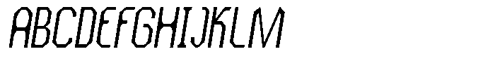 Dg Zakorn Light Condensed Slanted Font UPPERCASE
