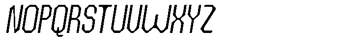 Dg Zakorn Light Condensed Slanted Font UPPERCASE