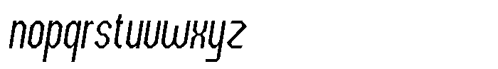 Dg Zakorn Light Condensed Slanted Font LOWERCASE