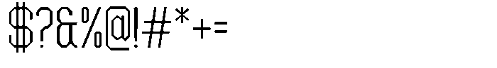 Dg Zakorn Light Condensed Font OTHER CHARS