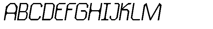 Dg Zakorn Light Slanted Font UPPERCASE
