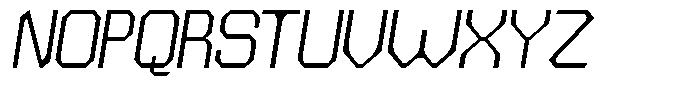 Dg Zakorn Light Slanted Font UPPERCASE