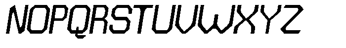 Dg Zakorn Medium Slanted Font UPPERCASE