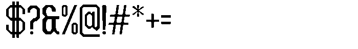 Dg Zakorn Semi Bold Condensed Font OTHER CHARS