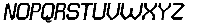 Dg Zakorn Semi Bold Slanted Font UPPERCASE