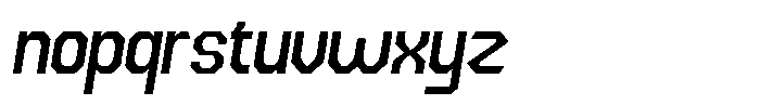 Dg Zakorn Semi Bold Slanted Font LOWERCASE