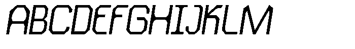 Dg Zakorn Slanted Font UPPERCASE