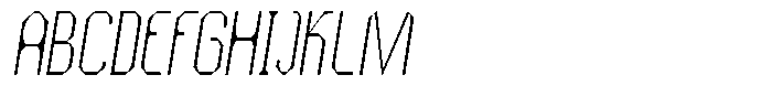 Dg Zakorn Thin Condensed Slanted Font UPPERCASE