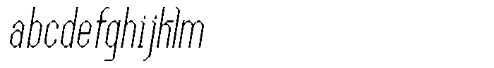 Dg Zakorn Thin Condensed Slanted FONT