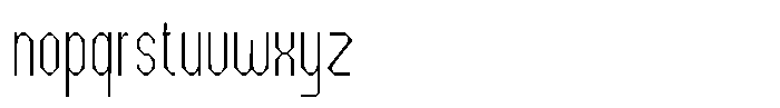 Dg Zakorn Thin Condensed Font LOWERCASE