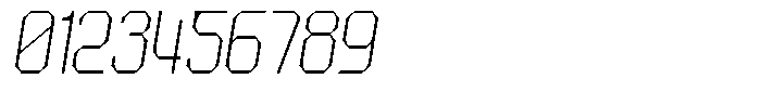 Dg Zakorn Thin Slanted Font OTHER CHARS