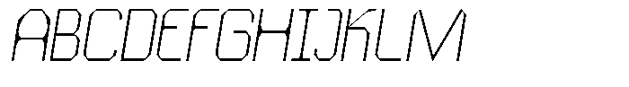 Dg Zakorn Thin Slanted Font UPPERCASE