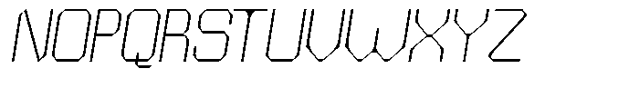 Dg Zakorn Thin Slanted Font UPPERCASE