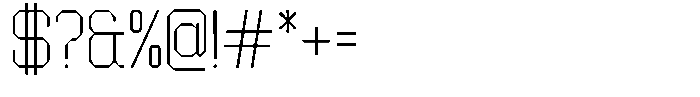 Dg Zakorn Thin Font OTHER CHARS