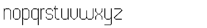 Dg Zakorn Thin Font LOWERCASE