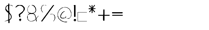 Dgs Subtle Regular Font OTHER CHARS