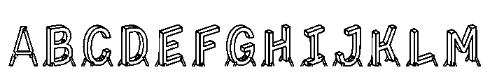 Dhaka Regular Font UPPERCASE
