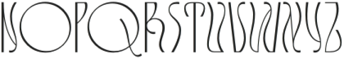 Dh Cario Thin otf (100) Font LOWERCASE