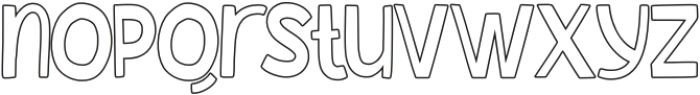 Dh Chuckle Charm Outline otf (400) Font LOWERCASE