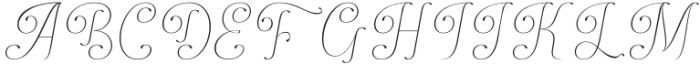 Dh Finola Thin otf (100) Font UPPERCASE