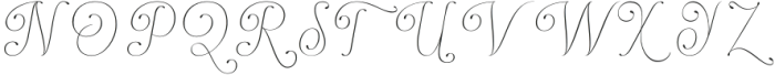 Dh Finola Thin otf (100) Font UPPERCASE