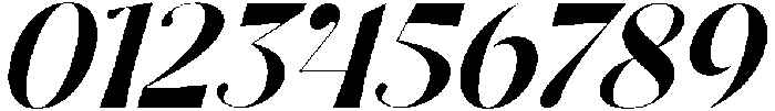 Dh Milate Bold Slanted otf (700) Font OTHER CHARS
