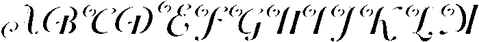 Dh Milate Bold Slanted otf (700) Font UPPERCASE