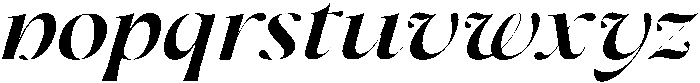 Dh Milate Bold Slanted otf (700) Font LOWERCASE