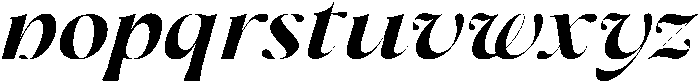 Dh Milate Extra Bold Slanted otf (700) Font LOWERCASE