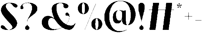 Dh Milate Extra Bold otf (700) Font OTHER CHARS