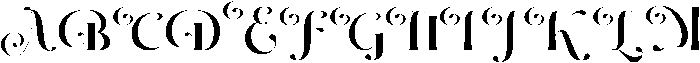 Dh Milate Extra Bold ttf (700) Font UPPERCASE