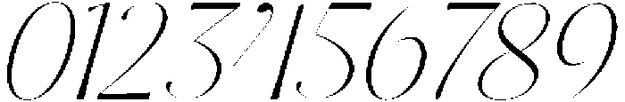Dh Milate Extra Light Slanted otf (200) Font OTHER CHARS