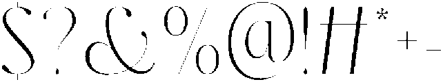 Dh Milate Extra Light otf (200) Font OTHER CHARS