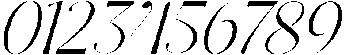 Dh Milate Light Slanted otf (300) Font OTHER CHARS