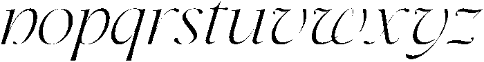 Dh Milate Light Slanted otf (300) Font LOWERCASE