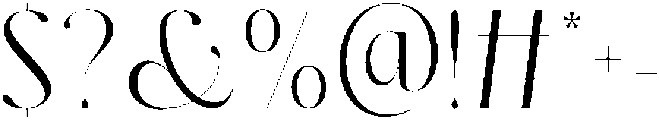 Dh Milate Light otf (300) Font OTHER CHARS