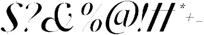 Dh Milate Medium Slanted otf (500) Font OTHER CHARS