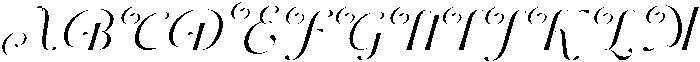 Dh Milate Medium Slanted otf (500) Font UPPERCASE