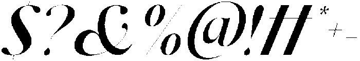 Dh Milate Semi Bold Slanted otf (600) Font OTHER CHARS